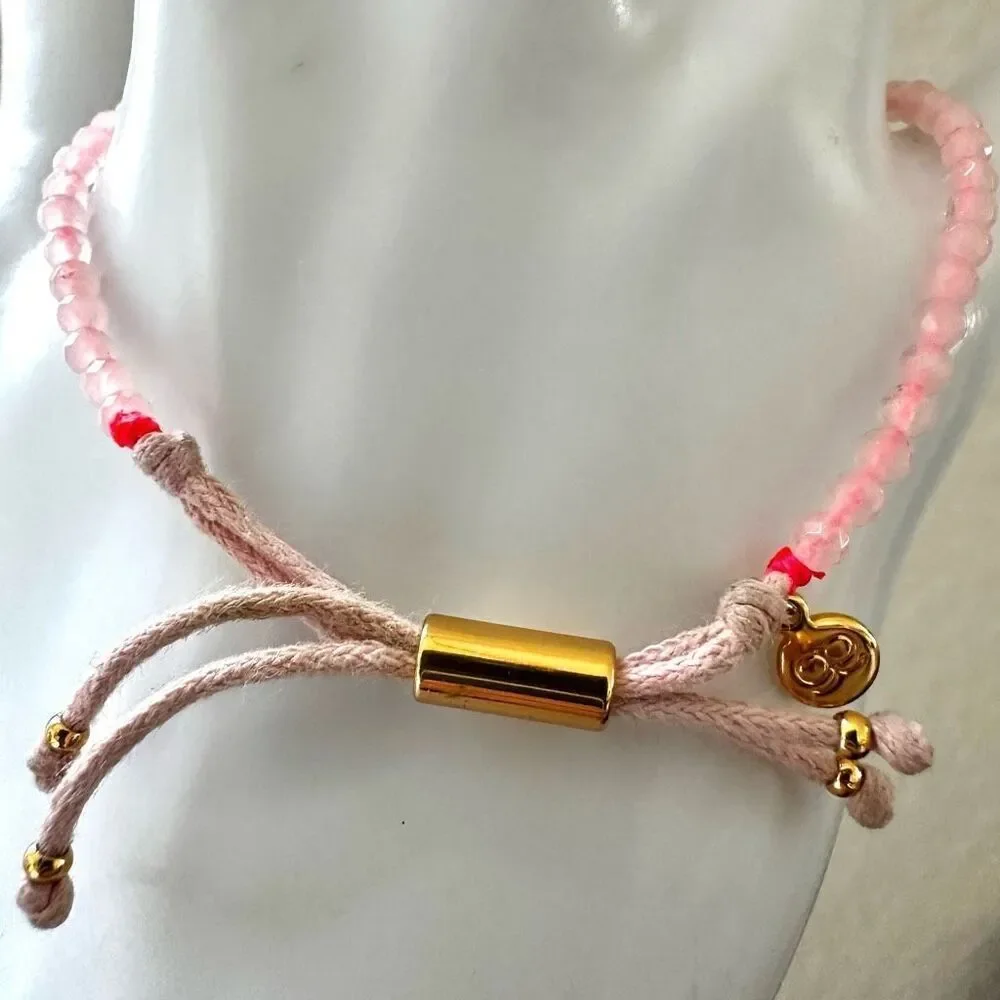 Gorjana Love Rose Quartz Power Gemstone Bracelet